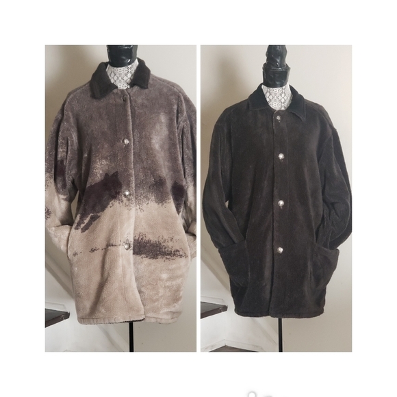 Vintage Denali Reversible Fleece Coat - Picture 1 of 11